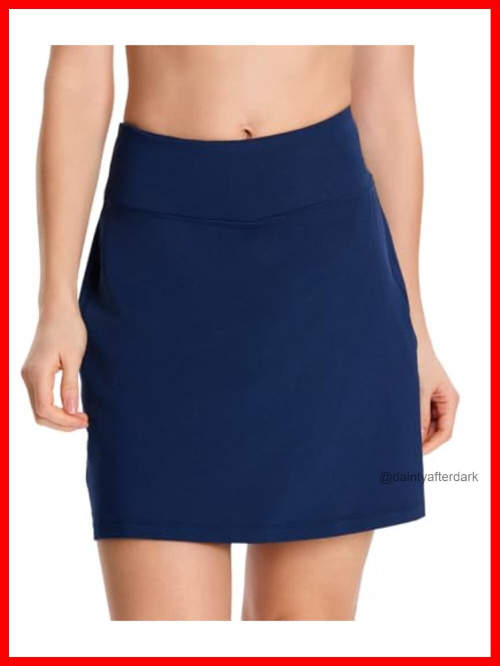 Tennis Skort with Pockets UPF 50+ 17" Long Knee Length
